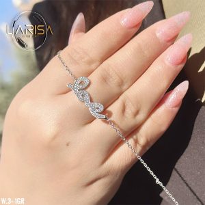 دستبند نقره زنجیری لاو لاریسا DS05