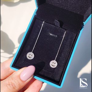 گوشواره بخیه نقره دخترانه GZ12