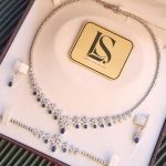 سرویس نقره زنانه مدل اشکی لاریسا SZ06
