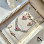 سرویس نقره زنجیری زنانه لاریسا SZ08