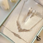 سرویس نقره زنجیری زنانه لاریسا SZ09