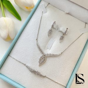 سرویس نقره زنجیری زنانه لاریسا SZ16