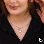 پلاک نقره دخترانه لاریسا PD16