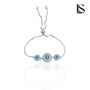 دستبند نقره دخترانه آسانسوری لاریسا DS47