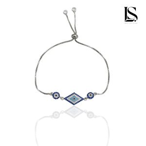دستبند نقره دخترانه آسانسوری لاریسا DS48