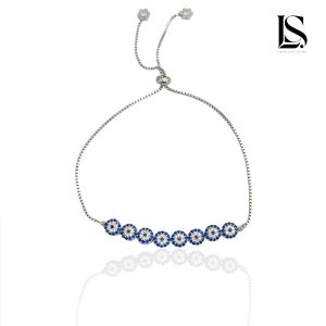 دستبند نقره دخترانه آسانسوری لاریسا DS49