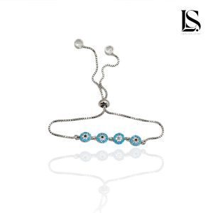 دستبند نقره دخترانه آسانسوری لاریسا DS50