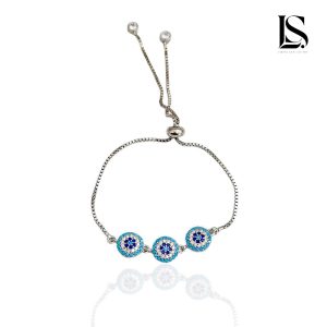 دستبند نقره دخترانه آسانسوری لاریسا DS51