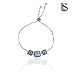 دستبند نقره دخترانه آسانسوری لاریسا DS53