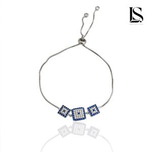 دستبند نقره دخترانه آسانسوری لاریسا DS53