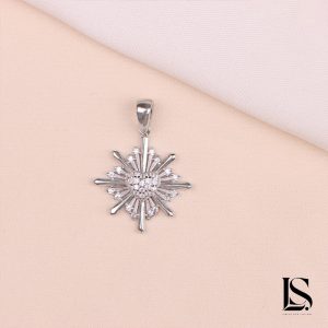 پلاک نقره دخترانه لاریسا PD23