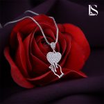 پلاک نقره دخترانه لاریسا PD24