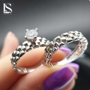 ست حلقه نقره لاریسا HS14