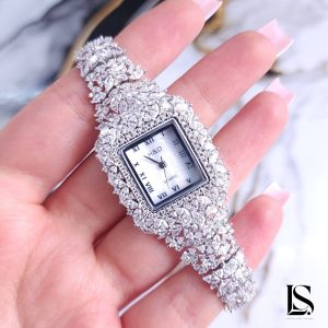 ساعت نقره زنانه جواهری SL39