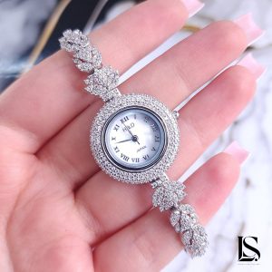 ساعت نقره زنانه جواهری SL40