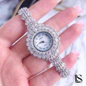 ساعت نقره زنانه جواهری SL42