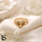 انگشتر نقره دخترانه طرح قلب بالدار کد HD30 لاریسا