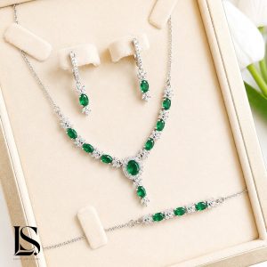 سرویس نقره زنجیری زنانه لاریسا SZ47
