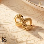 انگشتر نقره زنانه فیوژن طرح تابیده کد AZ33 لاریسا