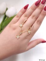 پلاک نقره دخترانه طرح لیلیوم lilium سایز کوچک کد PD30
