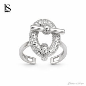 انگشتر نقره دخترانه زنانه هرمس hermes کد HD33