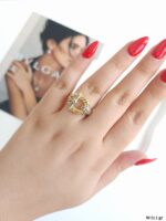 انگشتر نقره دخترانه زنانه هرمس hermes کد HD33